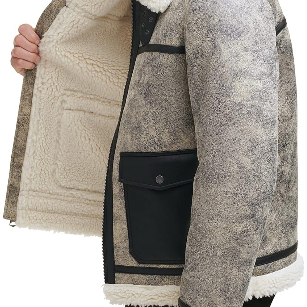 Levi’s Men's Shearling Aviator Jacket - Picture 5 of 11